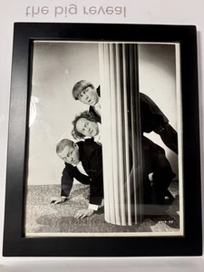 8 Vintage Hollywood Studio Promo Photographs, B&W, Black Frames 11.25x9.25 - Picture 1 of 8