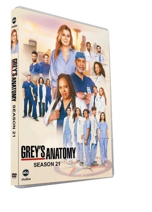Grey's Anatomy полный сезон 21 (DVD 3-дисковый набор) совершенно новый и запечатанный - Изображение 1 из 1