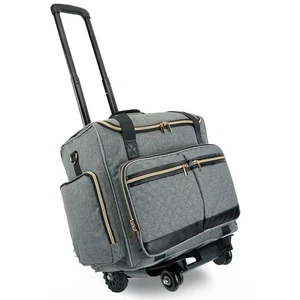 Lehrertasche Trolley mit 4 Rollen - Kunst Tragetasche für Damen mit Abnehmbar... - Afbeelding 1 van 7
