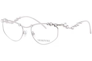 Swarovski SK1015 4001 montatura per occhiali da vista donna argento stile full rim 55 mm - Foto 1 di 5
