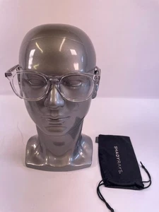 Warby Parker Carlton M 500 Eyeglasses Optical Frame 51-17-145 Crystal - Picture 1 of 8