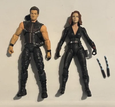 "Lote de 2 figuras sueltas Diamond Marvel Select Avengers - Viuda Negra y Ojo de Halcón 7""" Foto 1 de 4