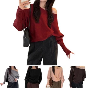 For Daily Wear Knitted Cropped Sweater Comfortable Fit Fashionable Style - Picture 1 of 15