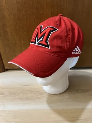 Adidas Miami Redhawks Adjustable Curved Bill hat cap University Ohio EUC - Image 1 of 4