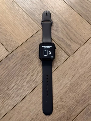 Apple Watch Series 5 44mm Black Aluminium Case with Black Strap - Image 1 of 4