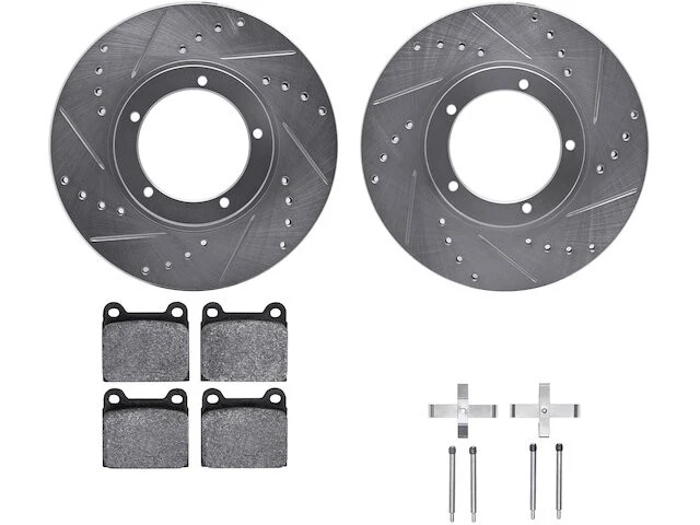 Kit de pastillas de freno delanteras y rotor para Porsche 911 1968 1969 1970 SP342GT 1967-1974 Foto 1 de 1