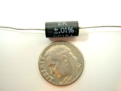 .01% 2k ULTRA PRECISION RESISITOR 8E16A 2K1000 G.R. 3W NOS (QTY - 1) - Image 1 of 2