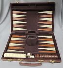 Vintage Reiss Games Backgammon Ensemble Complet Étui Voyage Corduroy Groovy années 70