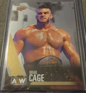 2021 Upper Deck AEW All Elite Wrestling Rainbow Foil Brian Cage #45🔥🔥🔥🔥🔥 - Bild 1 von 2