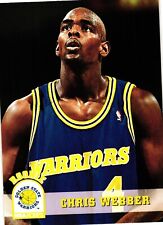 1993-94 NBA Hoops #341 Chris Webber Rookie Card Warriors rc