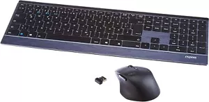 Rapoo 9500M kabelloses Multi-Mode Deskset Tastatur & Maus schwarz QWERTZ (DE) - Bild 1 von 4