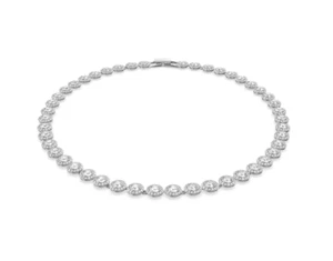 Swarovski 5117703 Collana Angelic Taglio tondo Bianca Placcato Rodio - Foto 1 di 4
