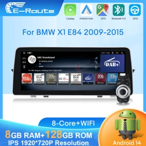 DAB+Octa Core Android 14 Retrofit Autoradio 4G GPS Nav idrive für BMW X1 E84 CIC - Bild 1 von 17