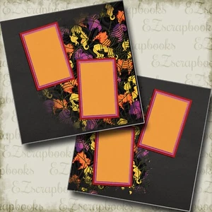 Wigs & Webs - 2 Premade Scrapbook Pages - EZ Layout 5336 - Picture 1 of 2