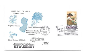 2338 New Jersey Statehood Bicentennial, Colonial FDC - Picture 1 of 1