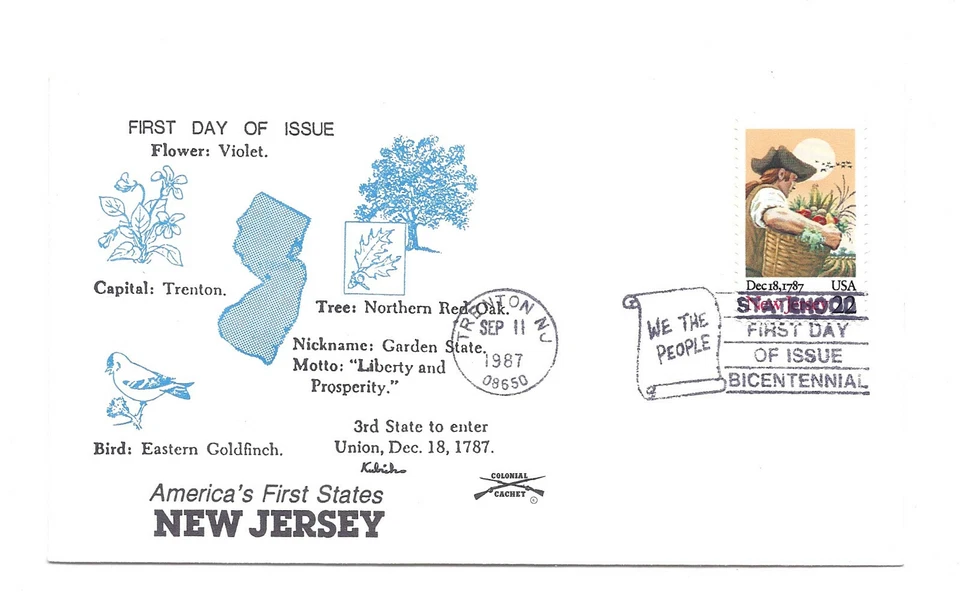 2338 New Jersey Statehood Bicentennial, Colonial FDC - Image 1 of 1