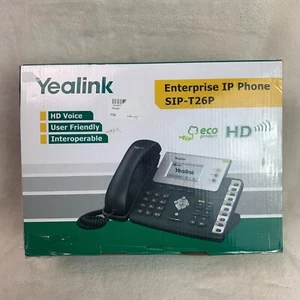 Yealink SIP-T26P Enterprise IP Phone HD Voice Ip Pbx Integratable - Picture 1 of 8