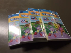 VTech V.Reader Dora The Explorer & The Three Little Pigs New Lot Of 4 - Picture 1 of 7