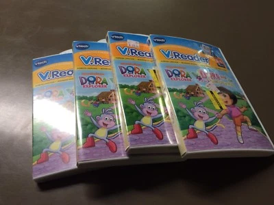 VTech V.Reader Dora The Explorer & The Three Little Pigs New Lot Of 4 - Image 1 of 4