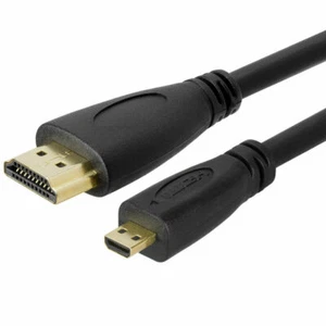 High Speed Gold Plated Micro HDMI (Type D) to HDMI (Type A) Cable-6' Brand New!! - Picture 1 of 5