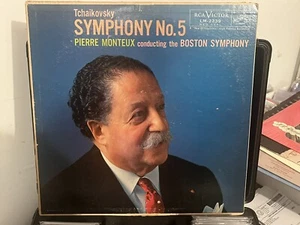 Tchaikovsky Symphony No.5 Monteux BSO 1958 RCA Shaded Dog NM– 1S / 12S Pressing - Picture 1 of 1