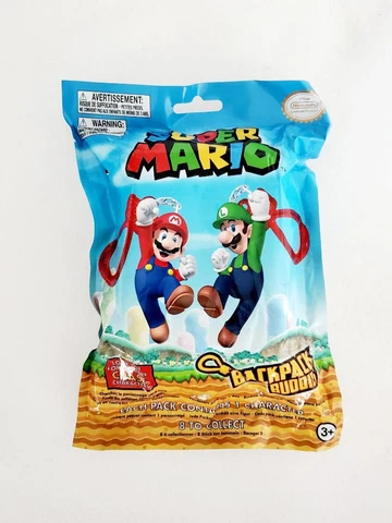 Nintendo Super Mario Backpack Buddies Bag Clip - YOU CHOOSE! Cover