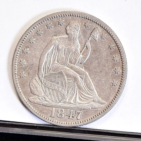 1847-O Liberty Seated Half Dollar - AU Details (#43119) Cover