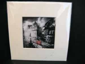 Jurek Nems Original Photograph Piccadilly London Signed Matted 6" x 6" SEALED - Picture 1 of 4