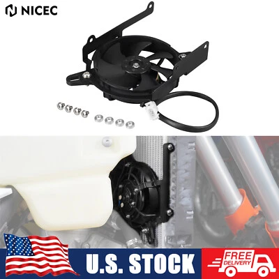 Kit de ventilador de refrigeración de radiador NICECNC para Husqvarna FE250 FE350 FE450 FE501 2024-2025 Foto 1 de 4