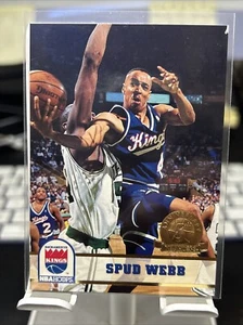 1993-94 Hoops - 5th Anniversary Gold #193 - Spud Webb - Sacramento Kings - Picture 1 of 2
