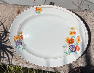 Vintage 1930’s Losol Ware Keeling & Co Burslem Oval Sandwich Platter/ plate VGC - Picture 1 of 6