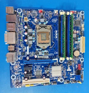 Intel Desktop Motherboard LGA 1155 DH67BL Micro ATX with 8GB RAM, IO Shield - Afbeelding 1 van 3