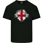 England St Georges Day Flag Gym Ripped Torn Kids T-Shirt Childrens