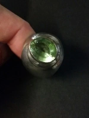 Anello etnico in argento con Quarzo  citrino  provenienza India - Immagine 1 di 2