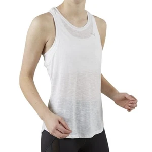 Puma Boyfriend Tank Vest Womens Size 6 White DryCell Breathable Gym Run Casual - Picture 1 of 18