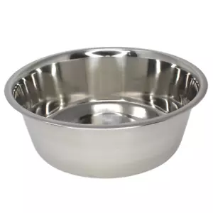 800012 Acero inoxidable estándar 5 cuartos de cuartón Jaula Taza Plato Pájaro Comida para perros Agua - Imagen 1 de 3