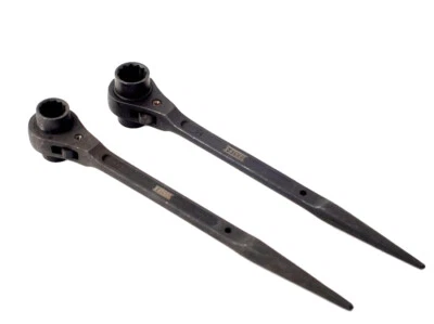 4pc Professional Scaffold Double Socket Podger Ratchet Wrench Set:17x19-23x26mm - Image 1 of 4