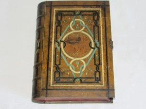 09i7 Old Tin Lithographed Fake Book Ets Carnaud - Picture 1 of 6
