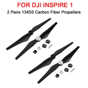2 Pair Carbon Fiber 1345s Quick Release Propeller Blades For DJI Inspire 1 Drone - Picture 1 of 8