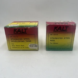 Kalt NP10113 Stainless Steel Developing Tank AND Steel Reel New Open Box - Picture 1 of 2