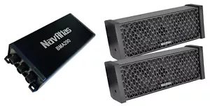 NavAtlas SB235 Sounbdbar Speakers + BMA290 360 Watts 2-Channel Amplifier Package - Picture 1 of 6