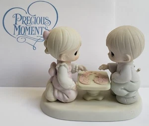 Precious Moments® Let's Put the Pieces Together - Enesco Porcelain Figure 1997 - Bild 1 von 9