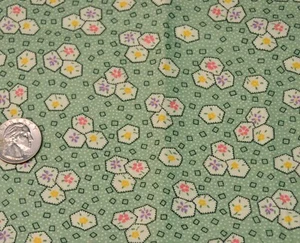 Vtg Aunt Grace 10th Ann. Judie Rothermel 1/2 Yd 1930s Reproduction Cotton Fabric - Picture 1 of 2