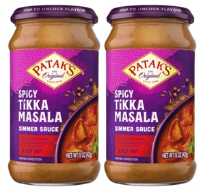 Patak's Simmer Sauce Spicy Tikka Masala Hot 2 Pack - Picture 1 of 2