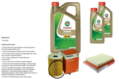 Mahle Inspección Set 7L Castrol Edge 5W-30 C3 Para Jeep Commander 3.0 CRD - Imagen 1 de 4