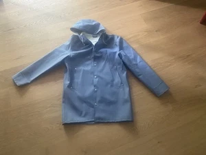 Regen Mantel Stutterheim Rain Jacket Stockholm Coat Wet PVC Kapuze Grau XL - Bild 1 von 7