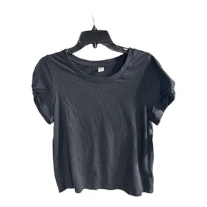 Blusa negra manga anudada azul marino antigua talla pequeña nueva con etiquetas - Imagen 1 de 6