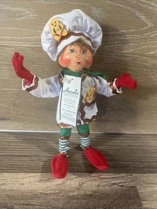 Annalee Puppen 9 Zoll Lebkuchen Elfe Koch 2008 - Bild 1 von 7
