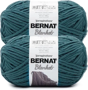 Blanket BB Filato Dark Teal - 2 confezioni da 300G/10,5 oz - 100% poliestere - #6 Super B - Foto 1 di 8