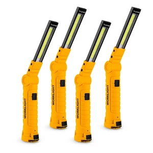 4 Pack Rechargeable Work Lights with Magnetic Base and 360° Rotation, 5 Modes... - Bild 1 von 8